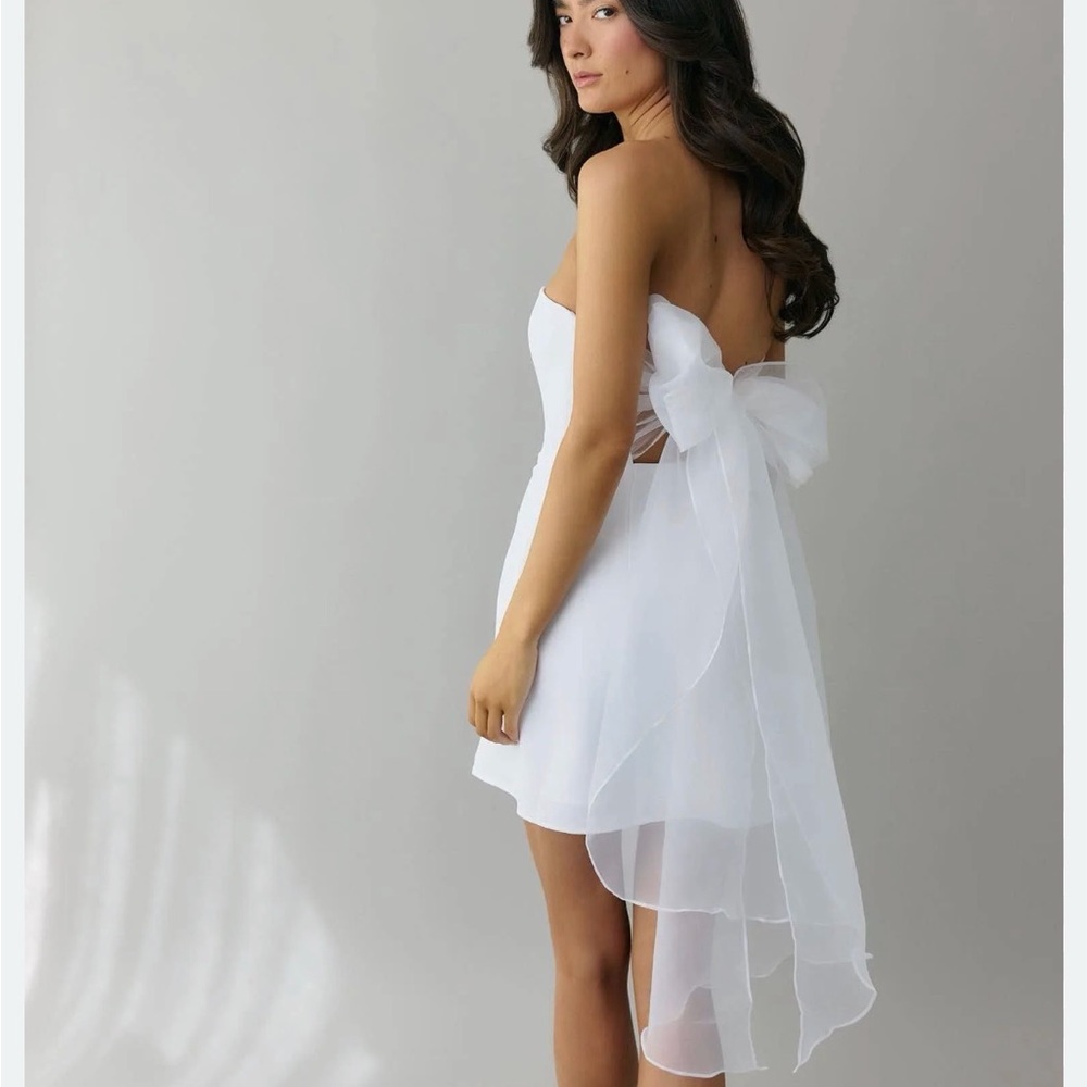 Bow Bridal Event Dress - Mackenzie Mini Dress